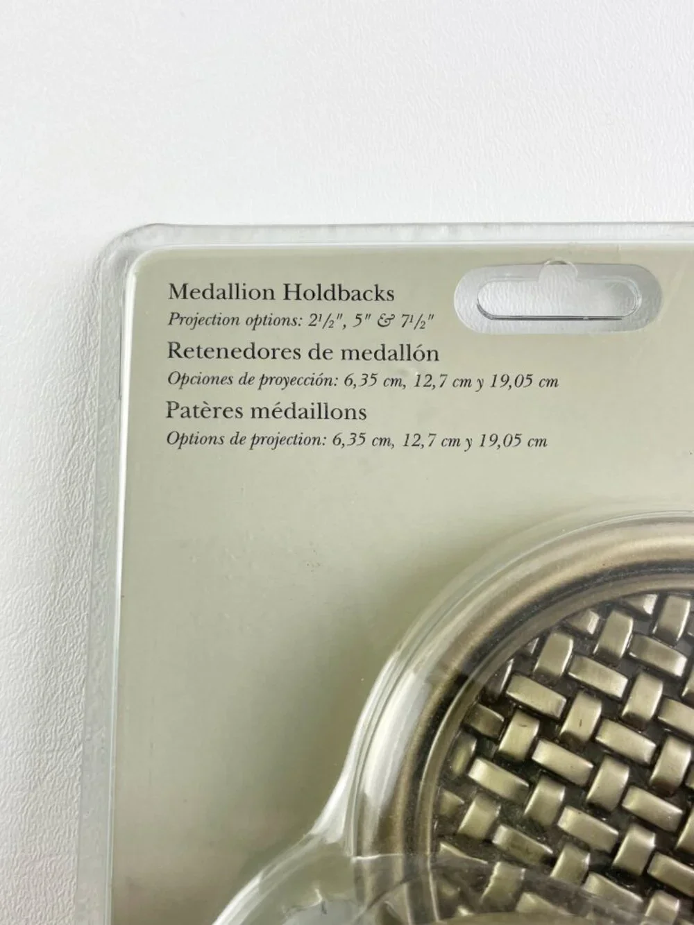 Kirsch Medallion Holdbacks Antique Brass 2 Pairs K33